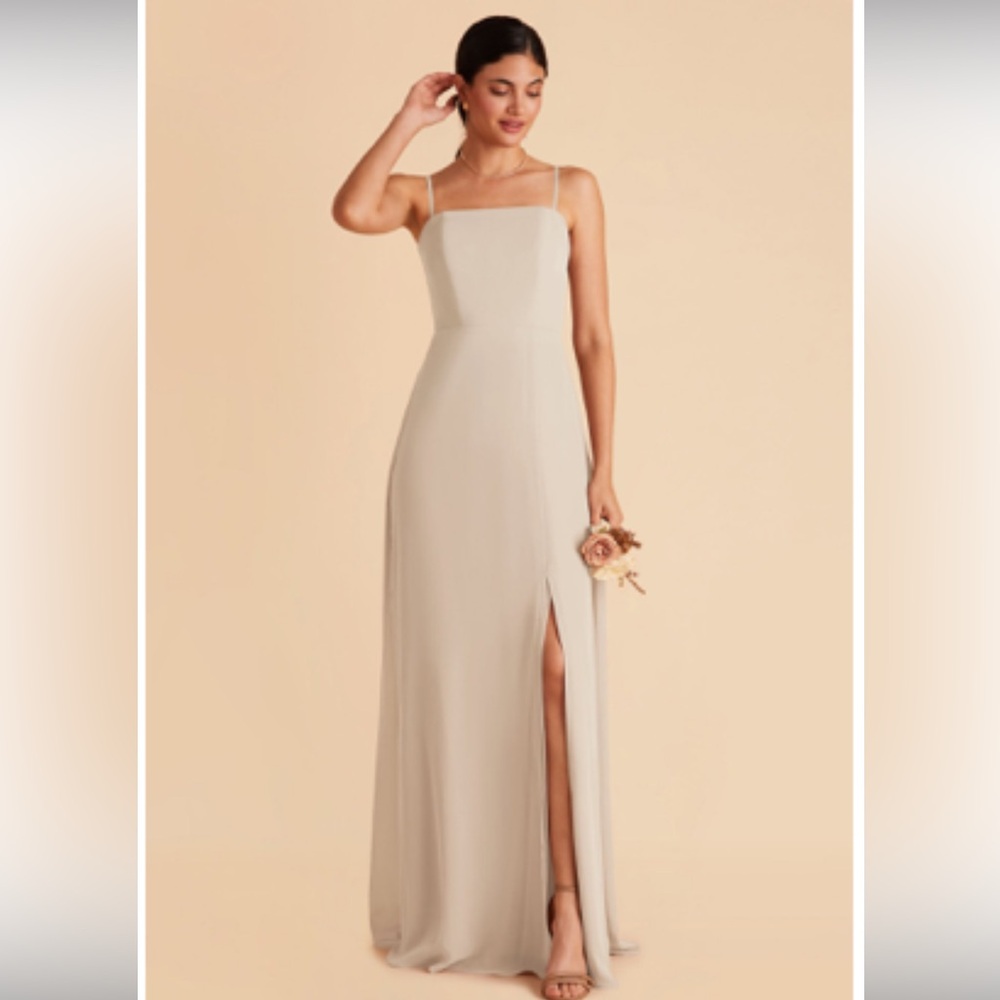 BIRDY GREY Chris Convertible Chiffon Dress - Neutral Champagne